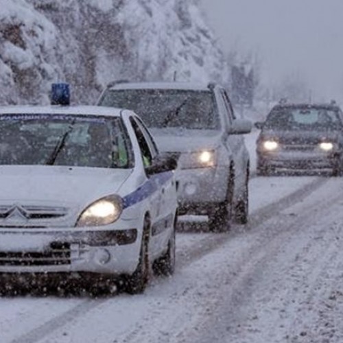 Η κατάσταση του οδικού δικτύου λόγω χιονόπτωσης–παγετού στην Περιφέρεια Κεντρικής Μακεδονίας - Οδηγίες στους οδηγούς