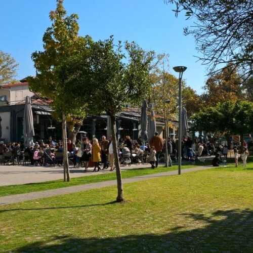 Ηλιόλουστη η 28η Οκτωβρίου στη Βέροια, χωρίς παρέλαση, αλλά με πολύ κόσμο έξω
