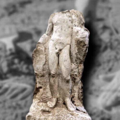 Βέροια: Άγαλμα των αυτοκρατορικών χρόνων αποκαλύφθηκε σε σωστική ανασκαφή